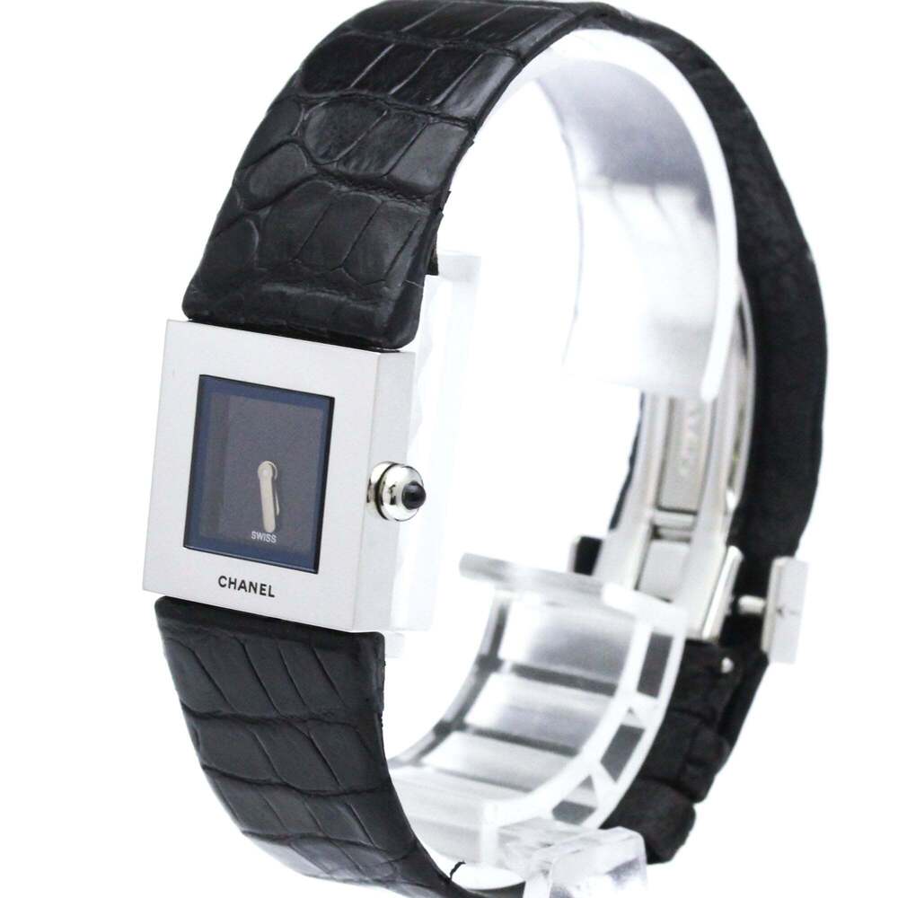 Chanel Matelasse Quartz Stainless Steel and Quilted Leather 19
